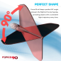 Preview: Mission Force 90 Moulded Flight & Shaft System Rot/Transparent - Standard No6